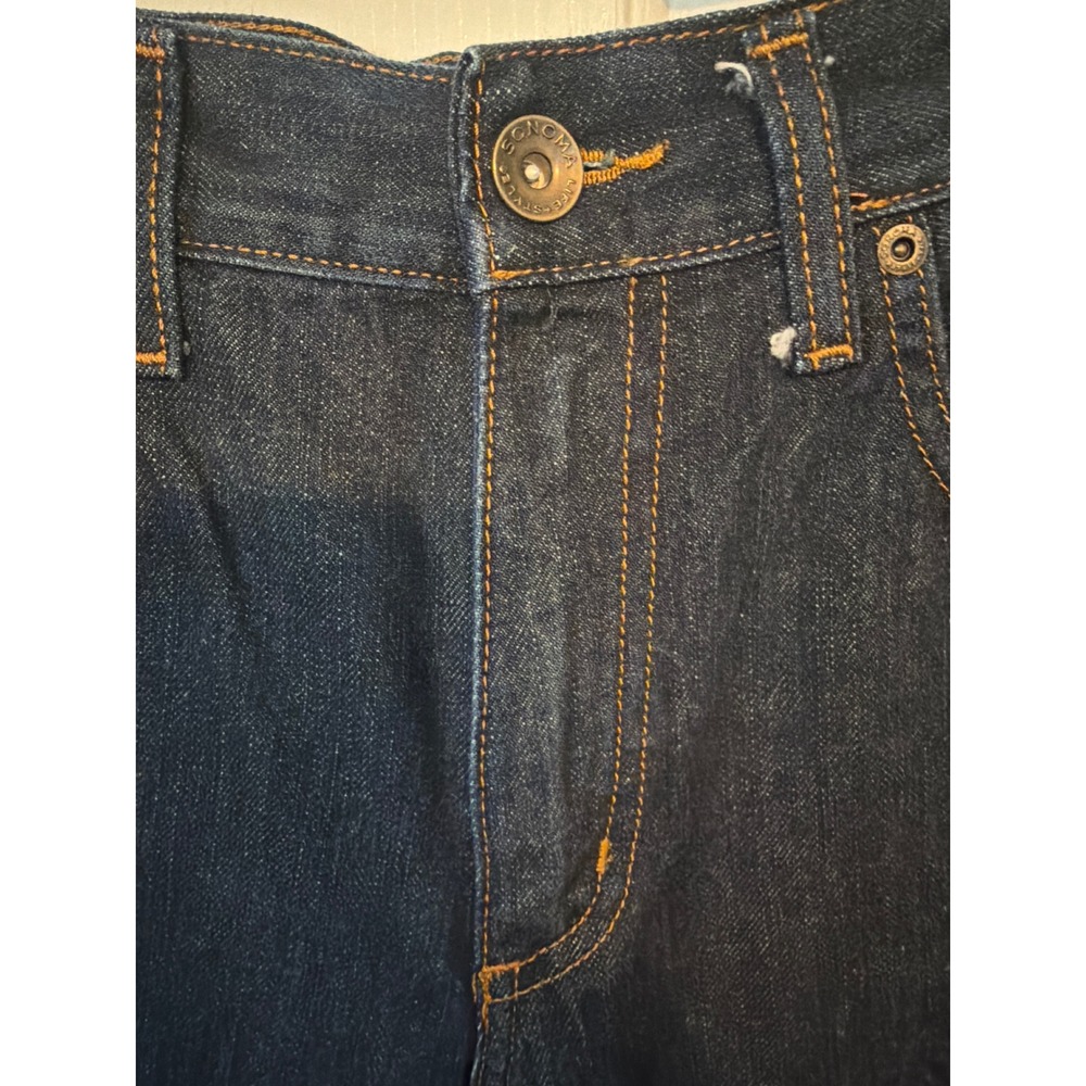 Sonoma Life Style Mens Dark Wash Straight Leg Denim Jeans 33x30 Indigo Cotton - Picture 2 of 9